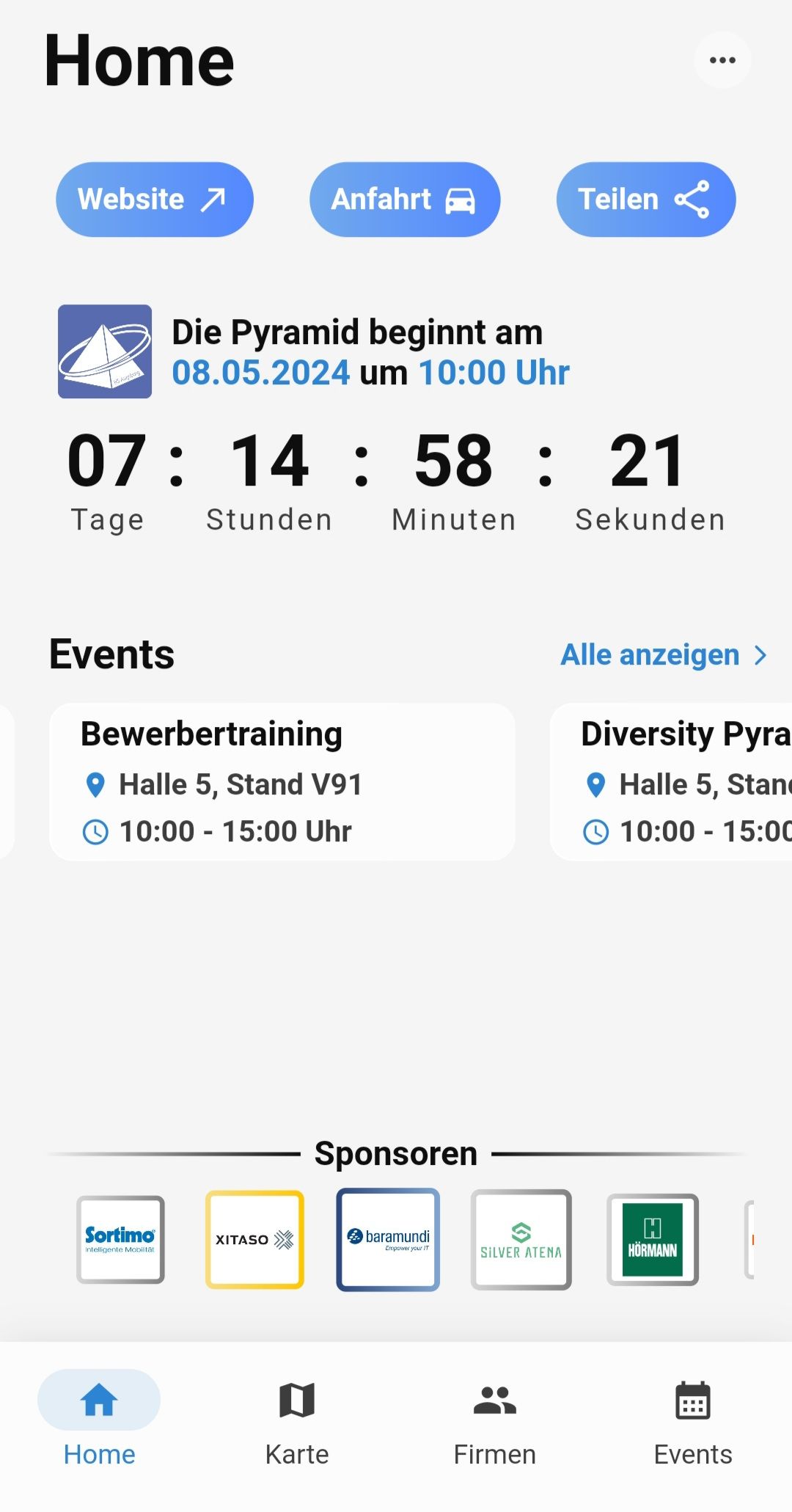 Screenshot Pyramid-App